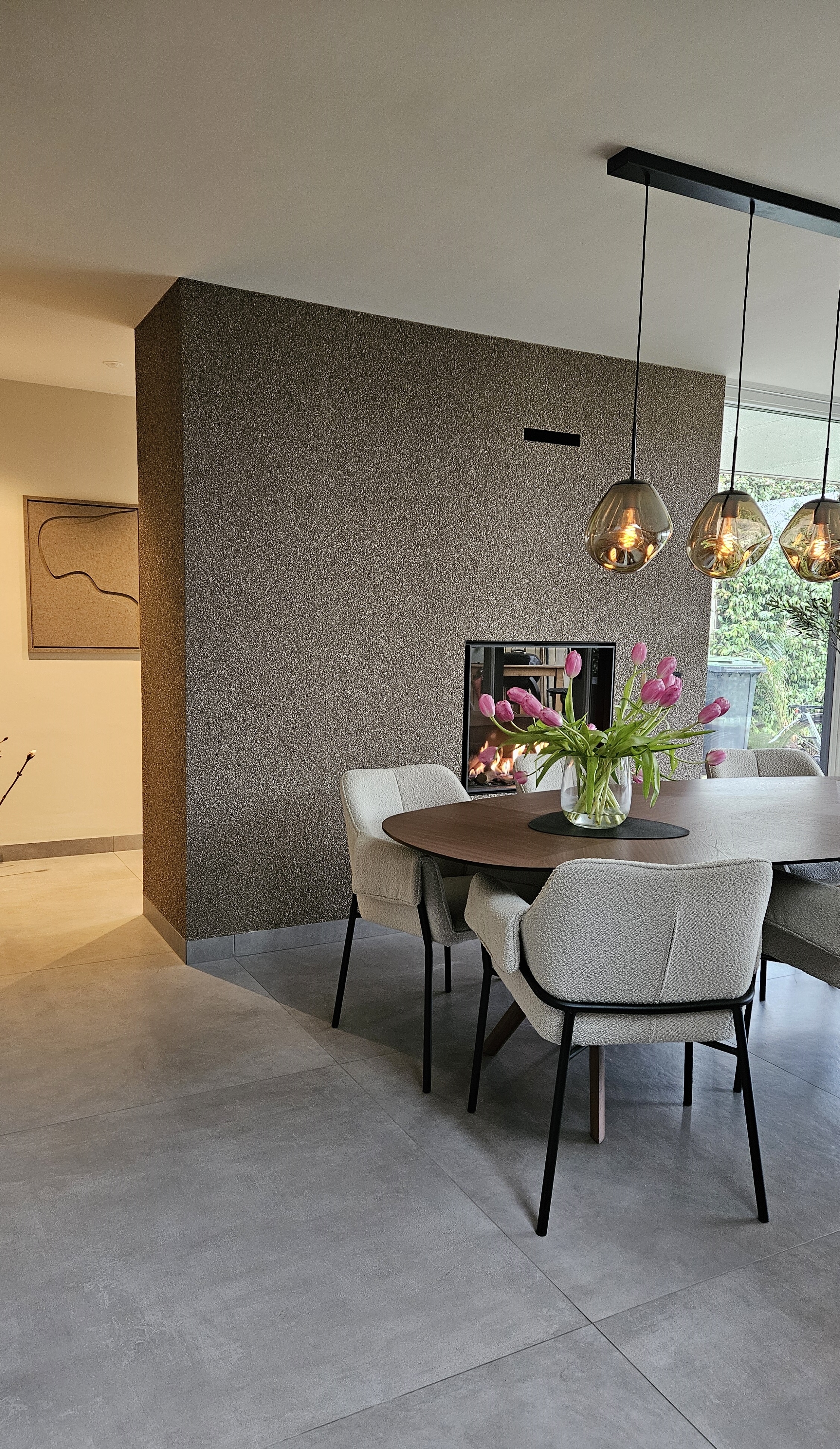 Interieur met uitgesproken behang Interieur met uitgesproken behang